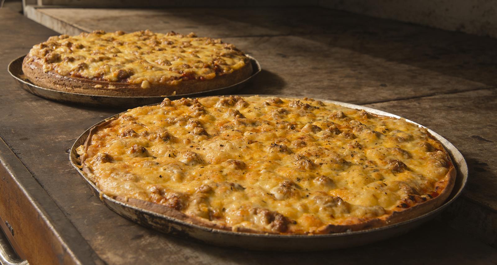 pizzas from the old oven - 