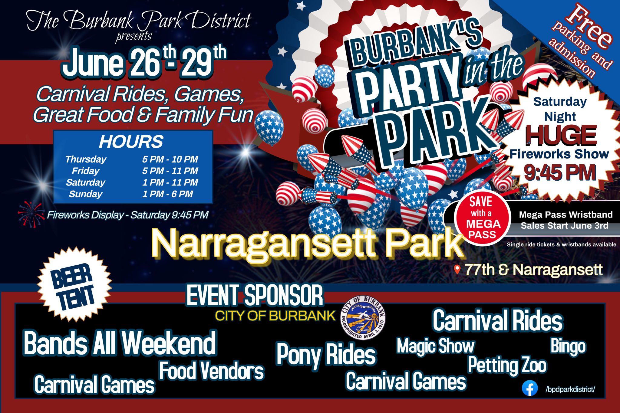 BURBANK'S PARTY IN THE PARK