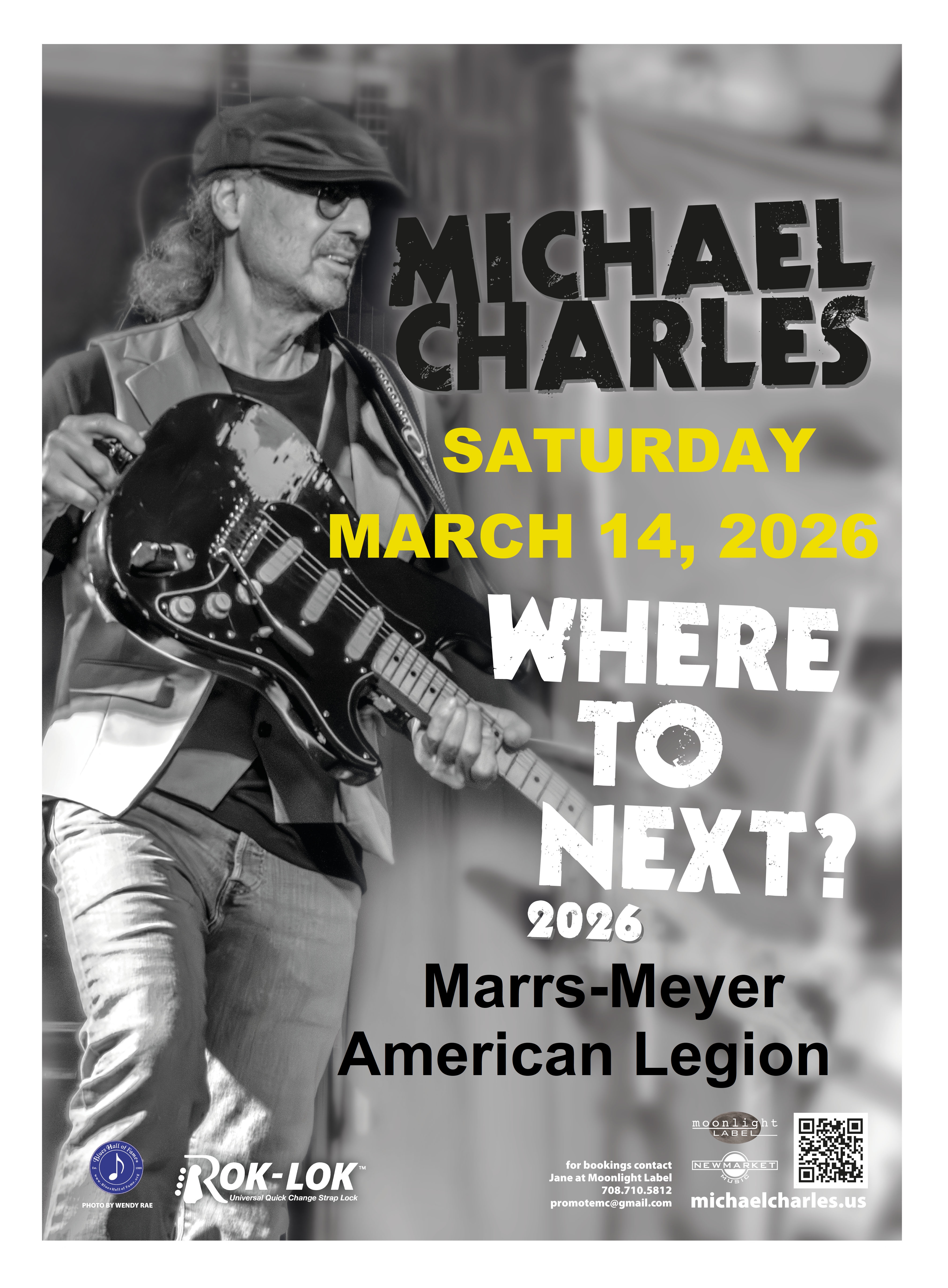 MULTI-GENRE, HALL OF FAMER MICHAEL CHARLES PERFORMS AT MARRS-MEYER AMERICAN LEGION IN WORTH