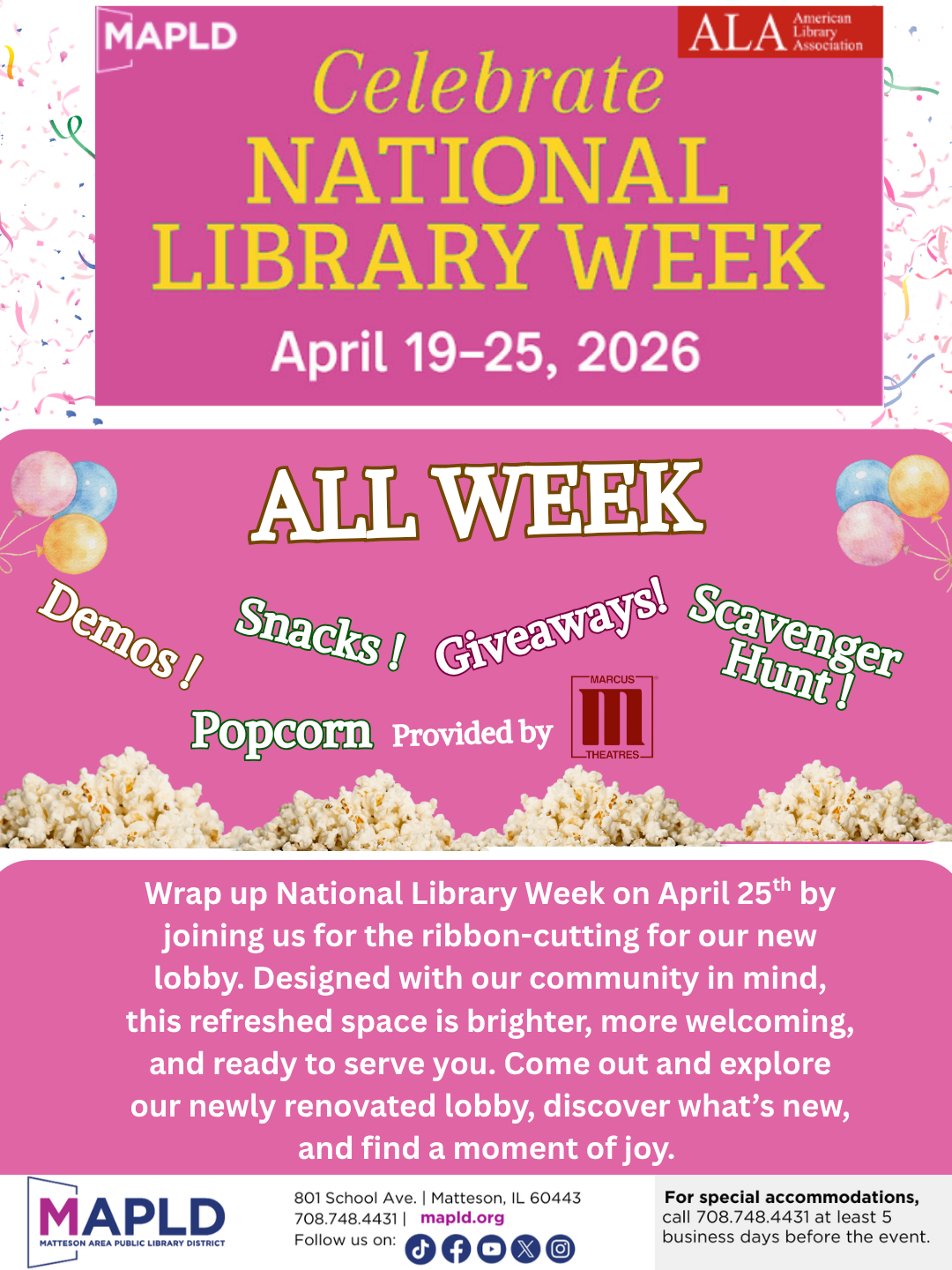 NATIONAL LIBRARY WEEK 