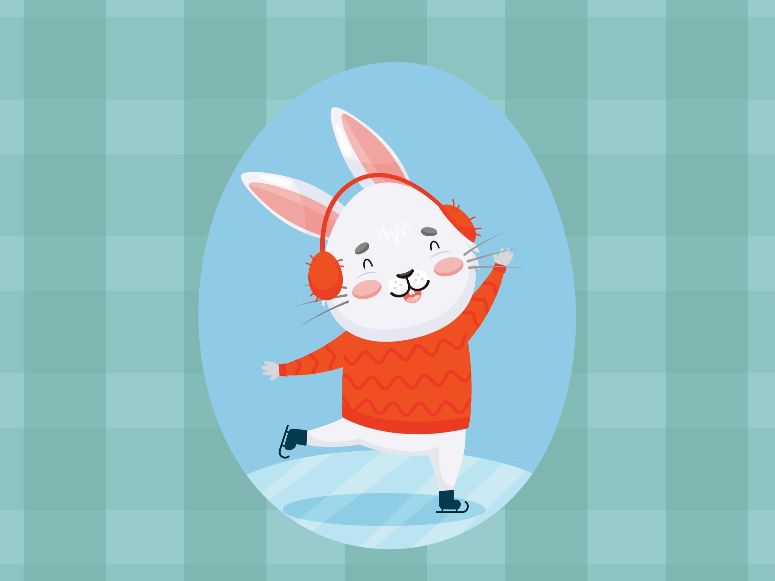 SKATE WITH THE BUNNY