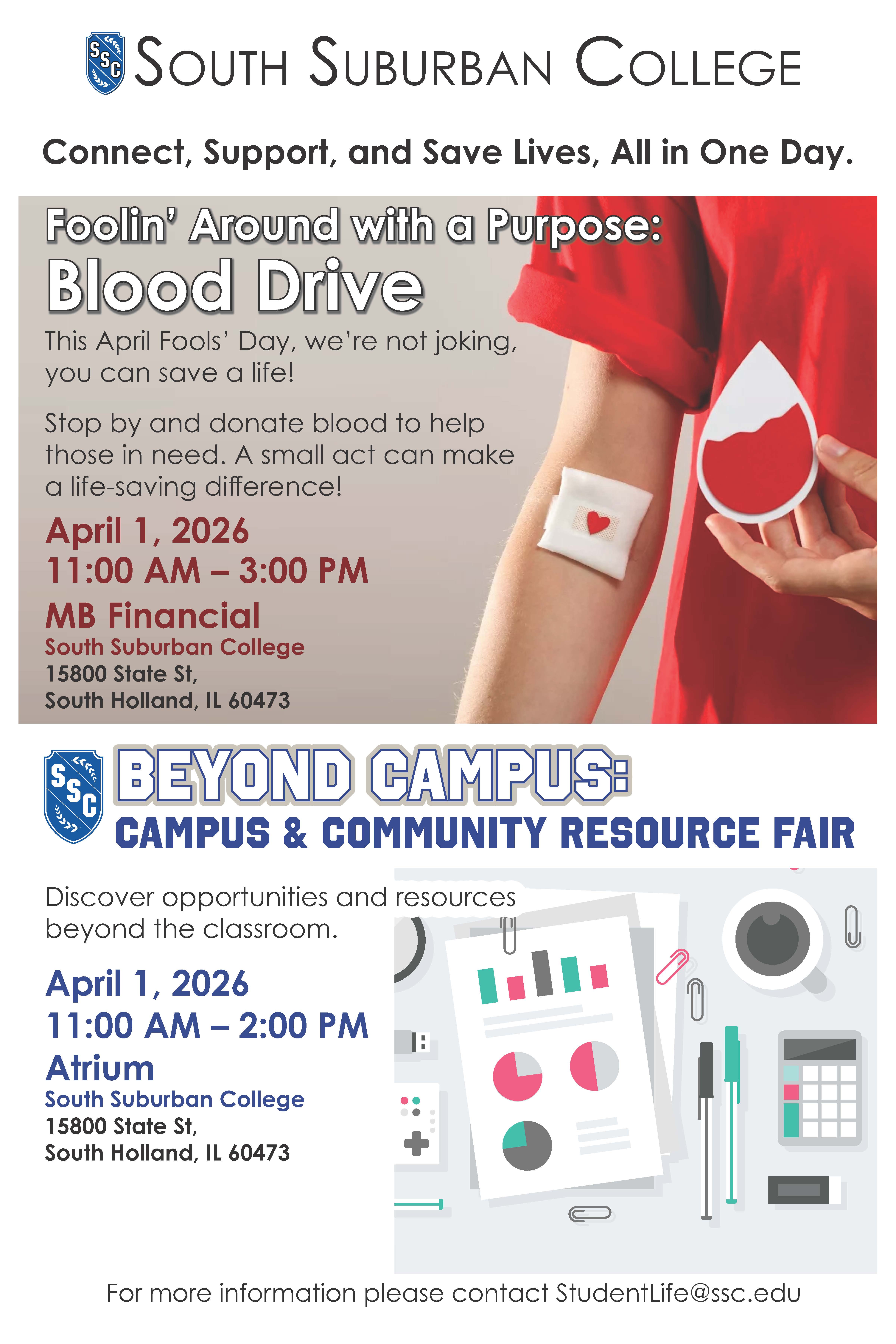 SOUTH SUBURBAN RESOURCE FAIR & AMERICAN RED CROSS BLOOD DRIVE
