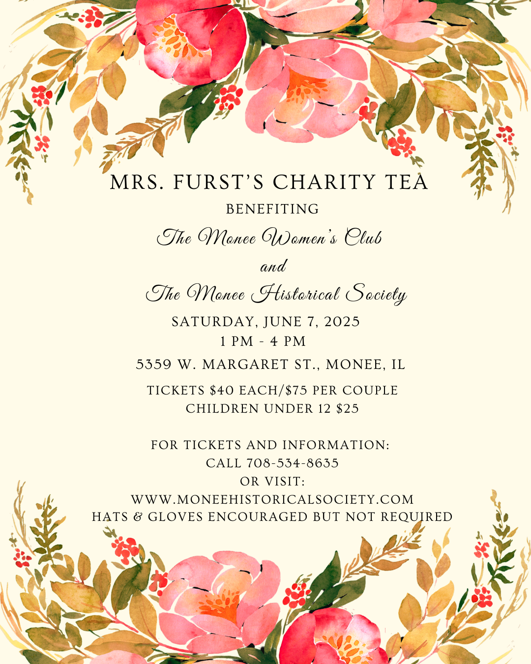 MRS. FURST'S CHARITY TEA