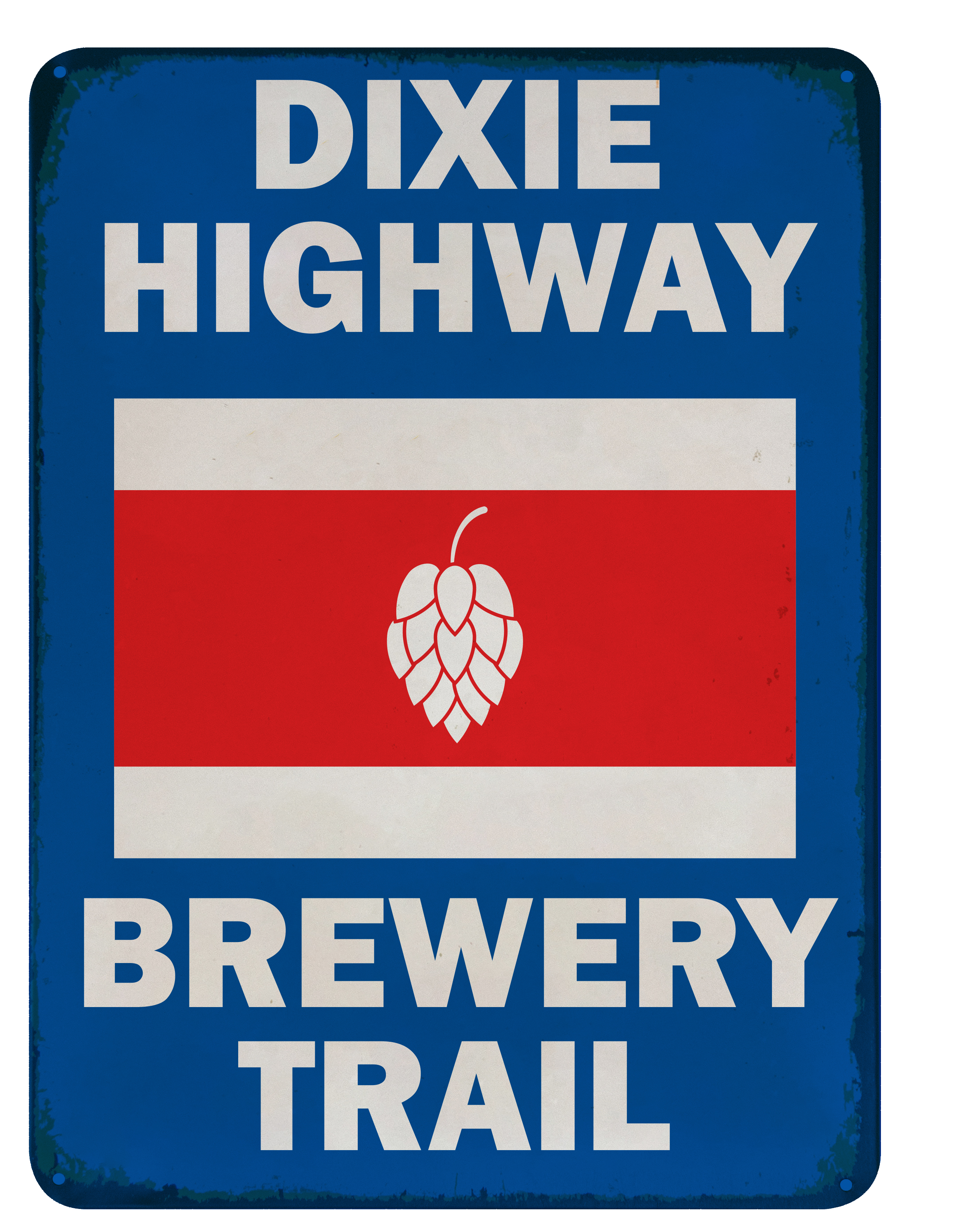 Dixie Highway Brewery Trail Illinois Sticker Beer Logo Advertising NEW 